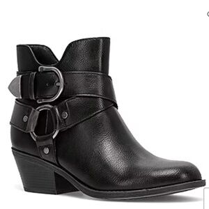 Frye and Co. Women’s Black Bellame Stacked Heel Booties NEW